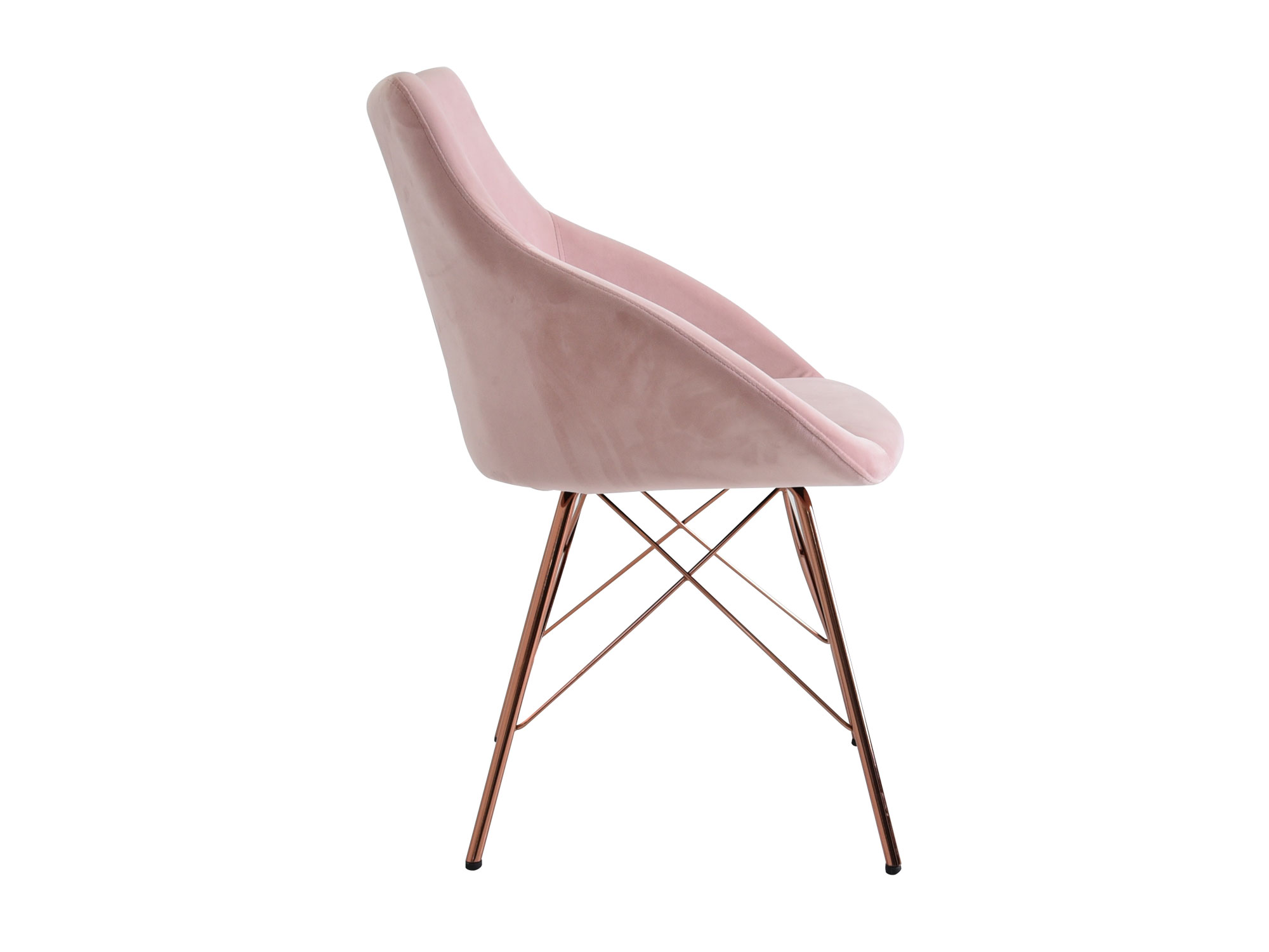 2 Sillones Individuales Jewel de Tela color Rosa