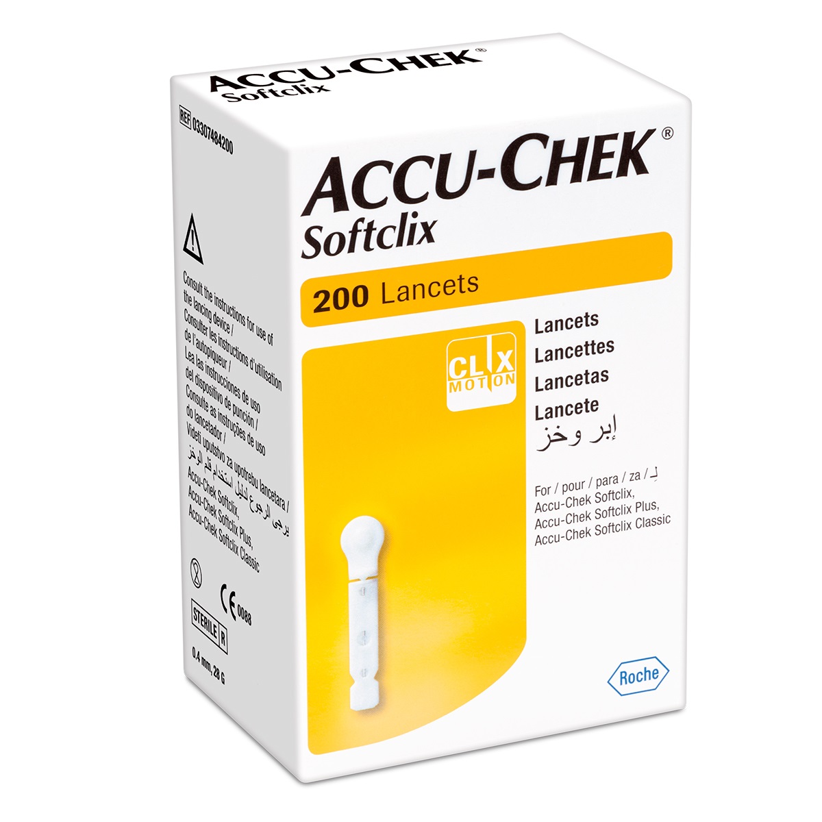 Accu Chek Softclix Lancetas Para Puncionador Caja 100 Piezas