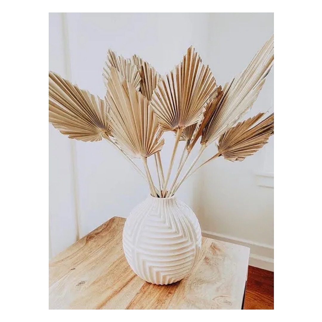 Palmas Pampas Secas Decoracion ( 6 Pz ) Mediana