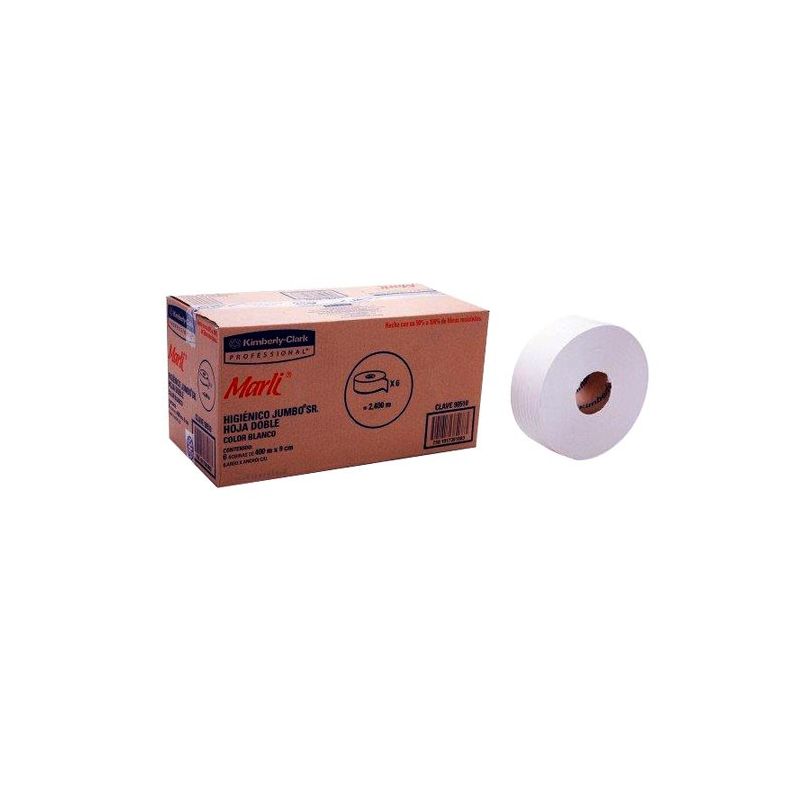 Papel higiénico marli caja con 12 bobinas