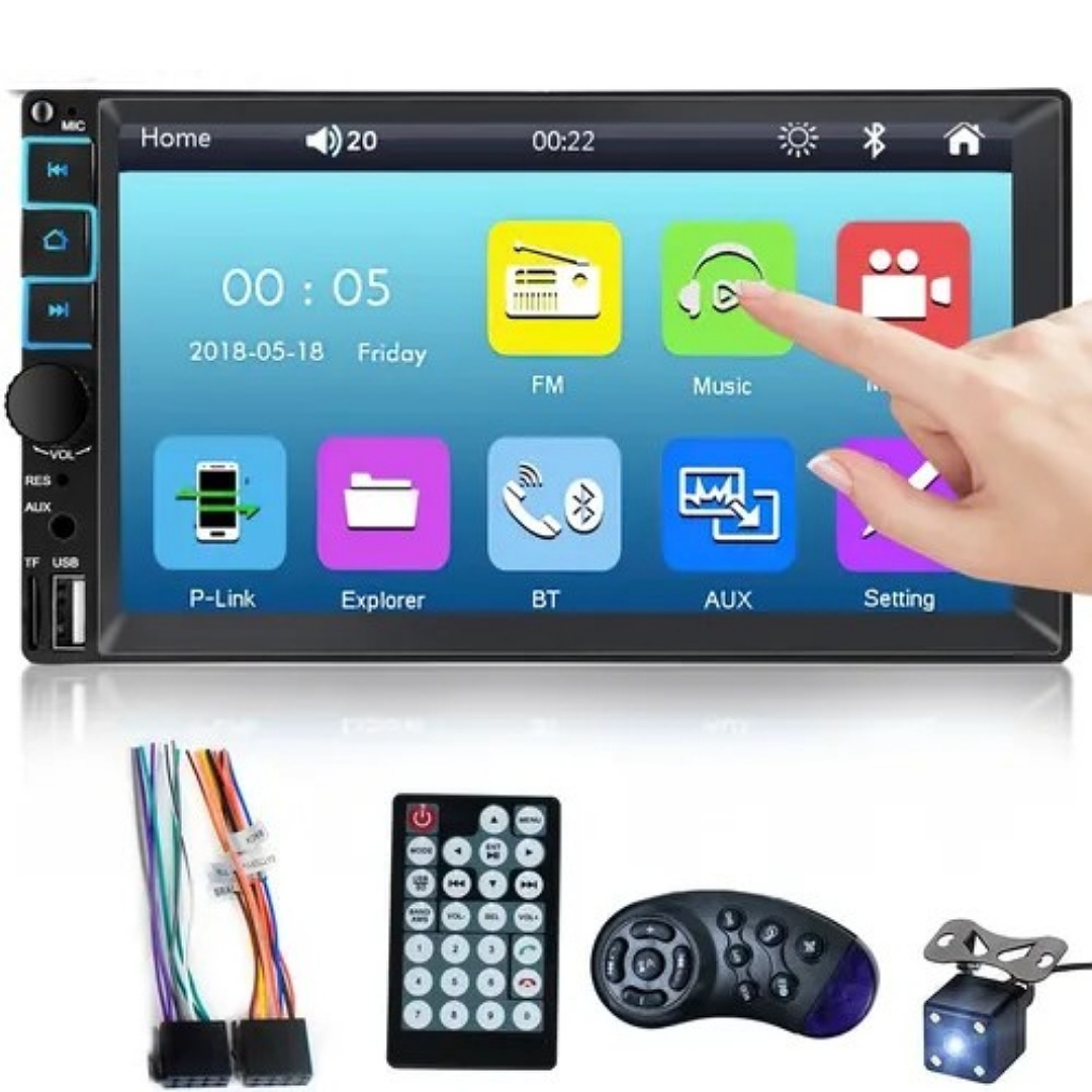 Autoestereos Pantalla Coche Bluetooth Remoto Volante Camara