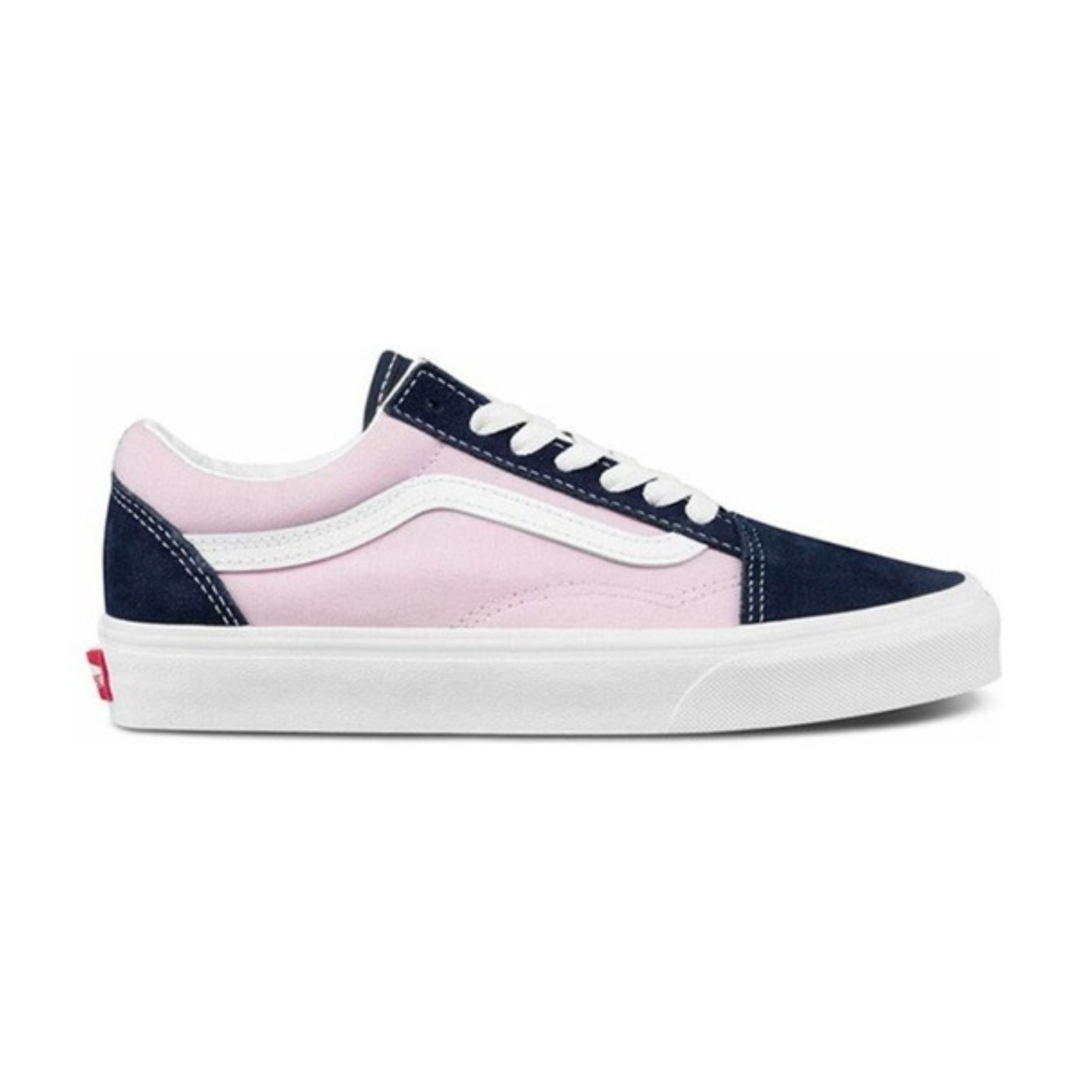 Tenis Vans Old Skool Rosa con Azul Dama Originales 3WKT4FW