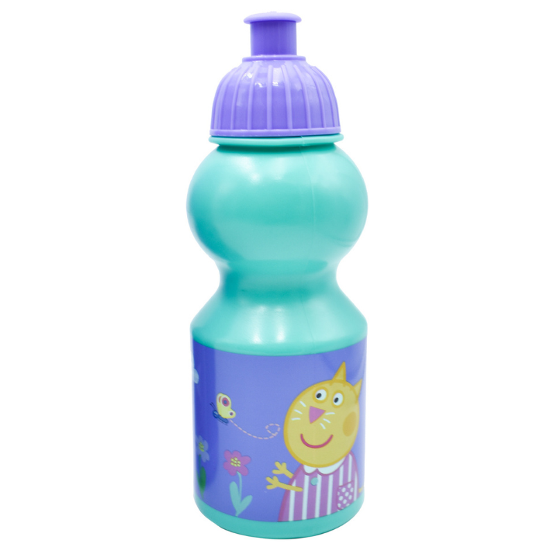 Fun Kids 1669-474 Lonchera Peppa Pig Niña Infantiles con Botella Cilindro para agua 350ml