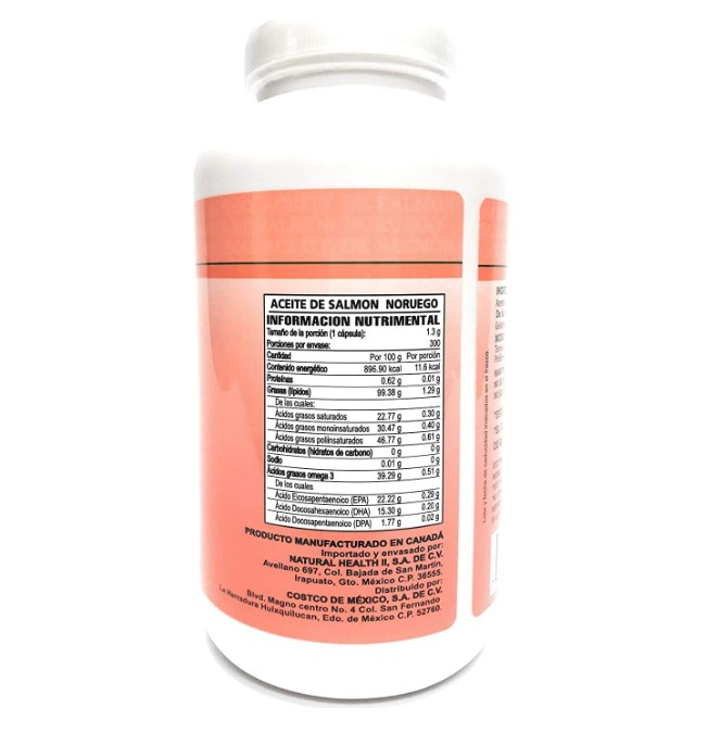 Aceite Del Salmon Noruego Omega 3 All Nature 300 Cápsulas