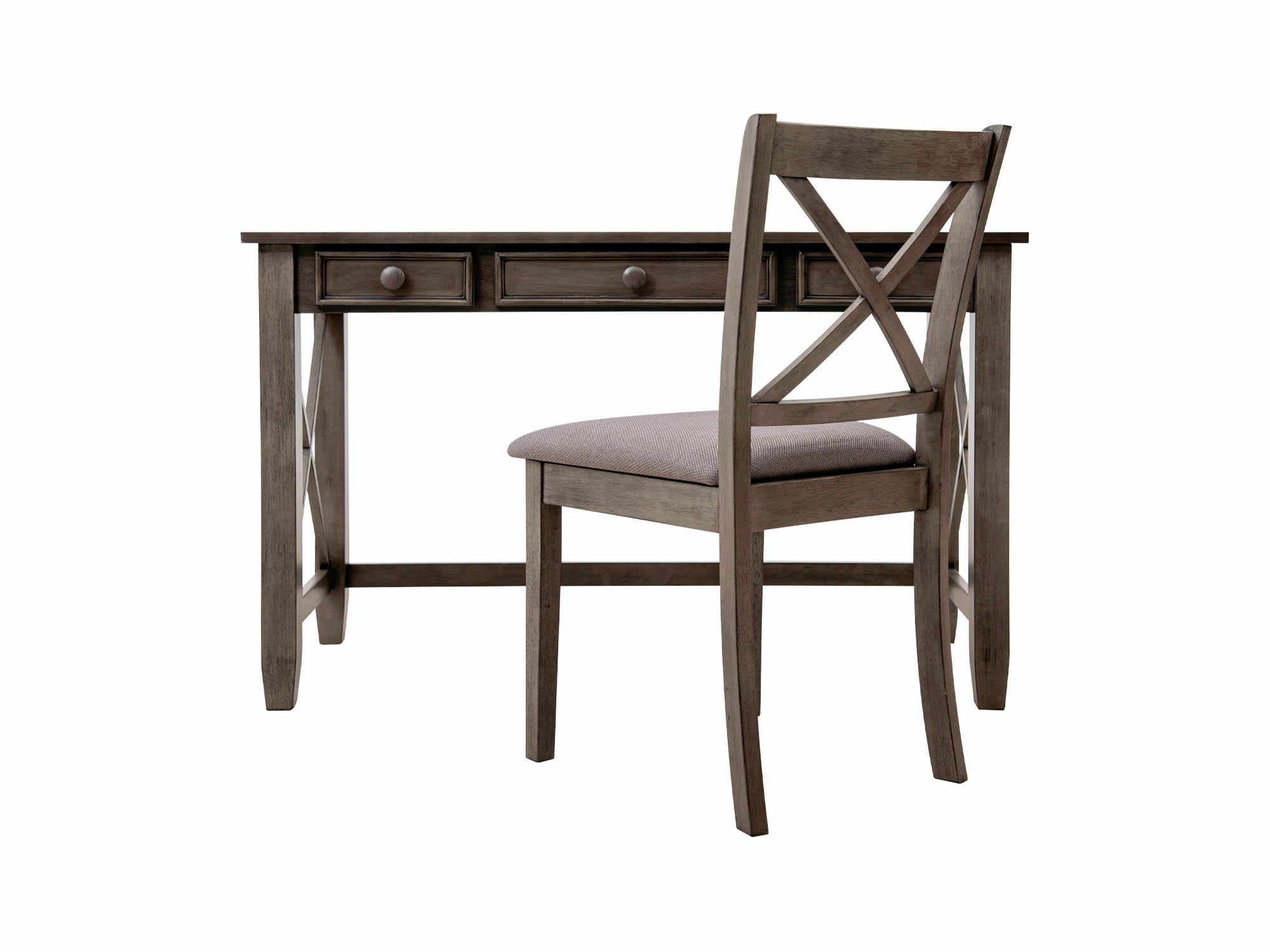 Escritorio Diego de Madera color Gris con Silla