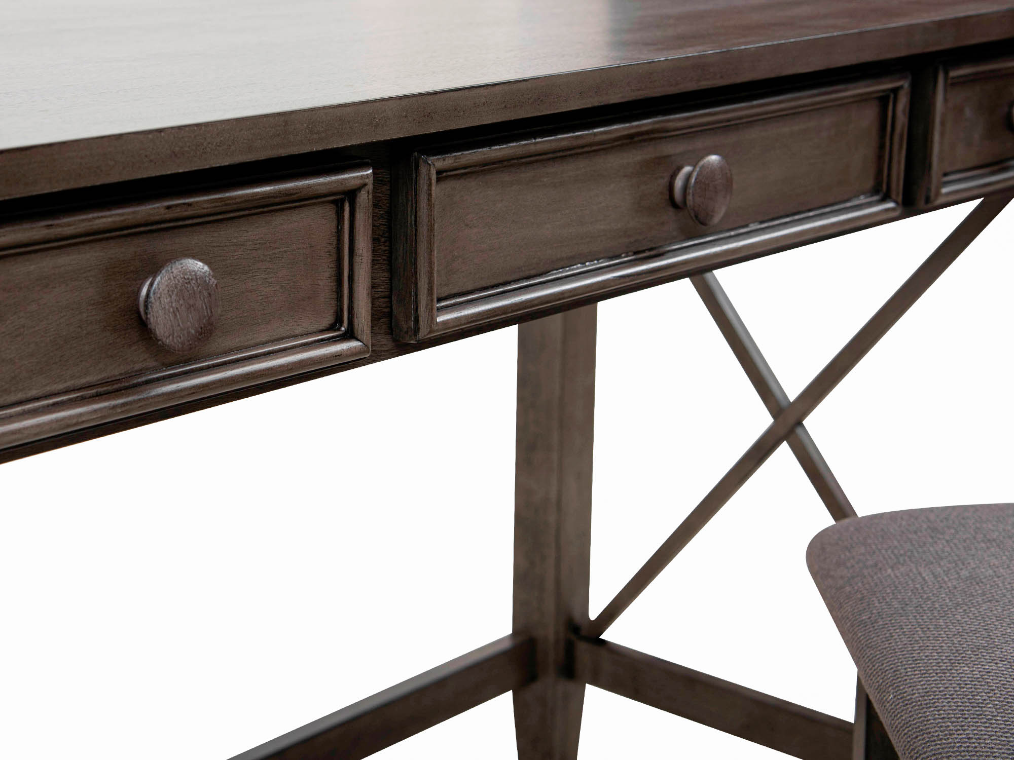 Escritorio Diego de Madera color Gris con Silla