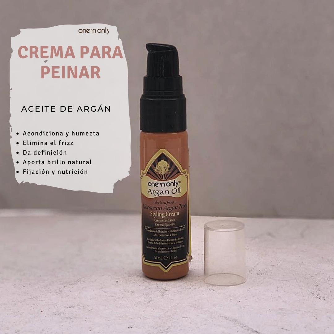 Crema Para Peinar Restauradora OneN Only Aceite de Argán 30ml - Café