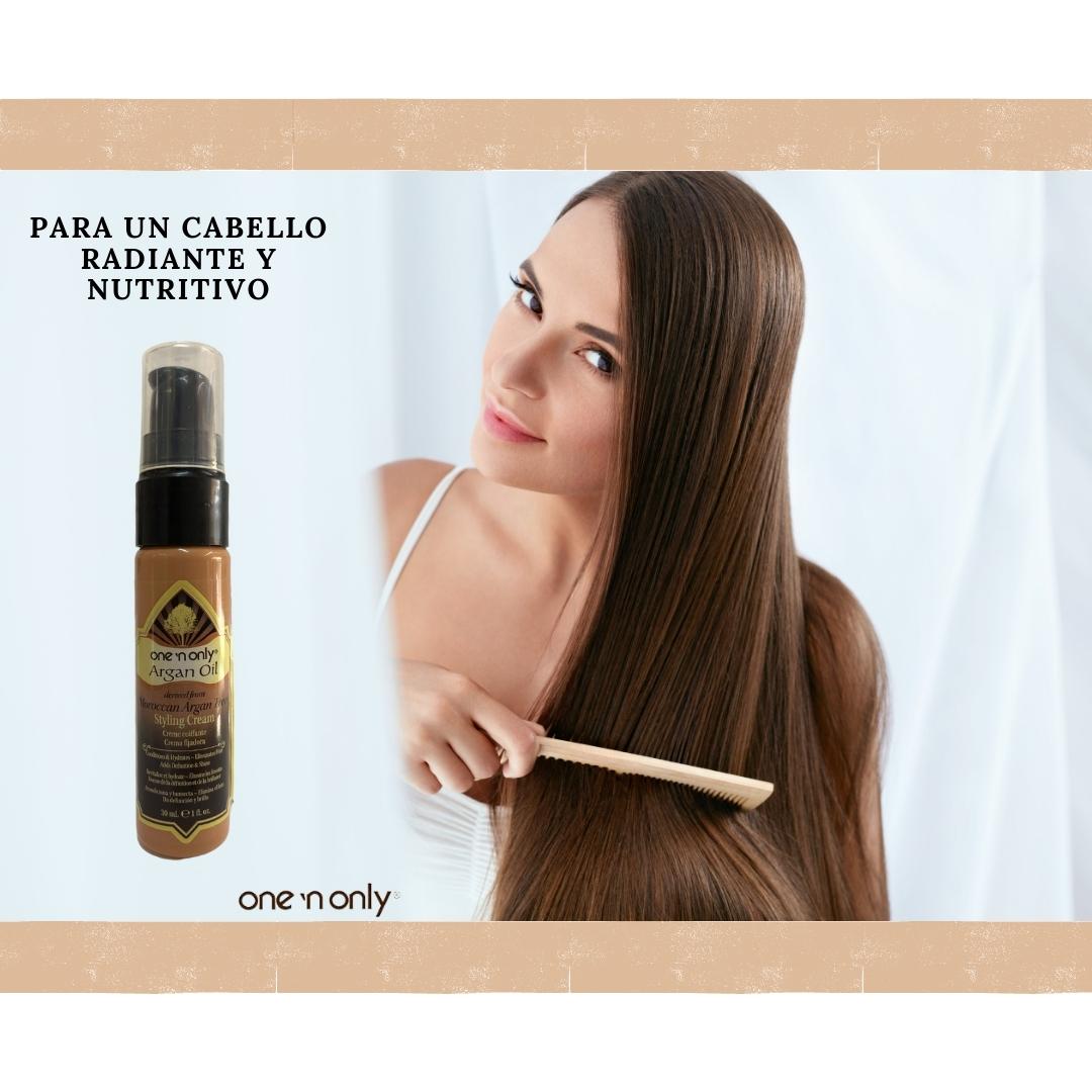 Crema Para Peinar Restauradora OneN Only Aceite de Argán 30ml - Café
