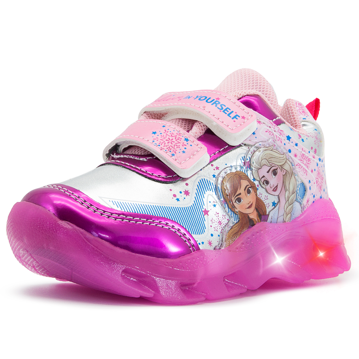 Tenis Luces Niña Elsa Frozen Disney Original Fiusha 14-21 