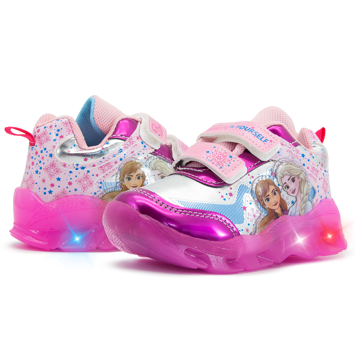 Tenis Luces Niña Elsa Frozen Disney Original Fiusha 14-21 