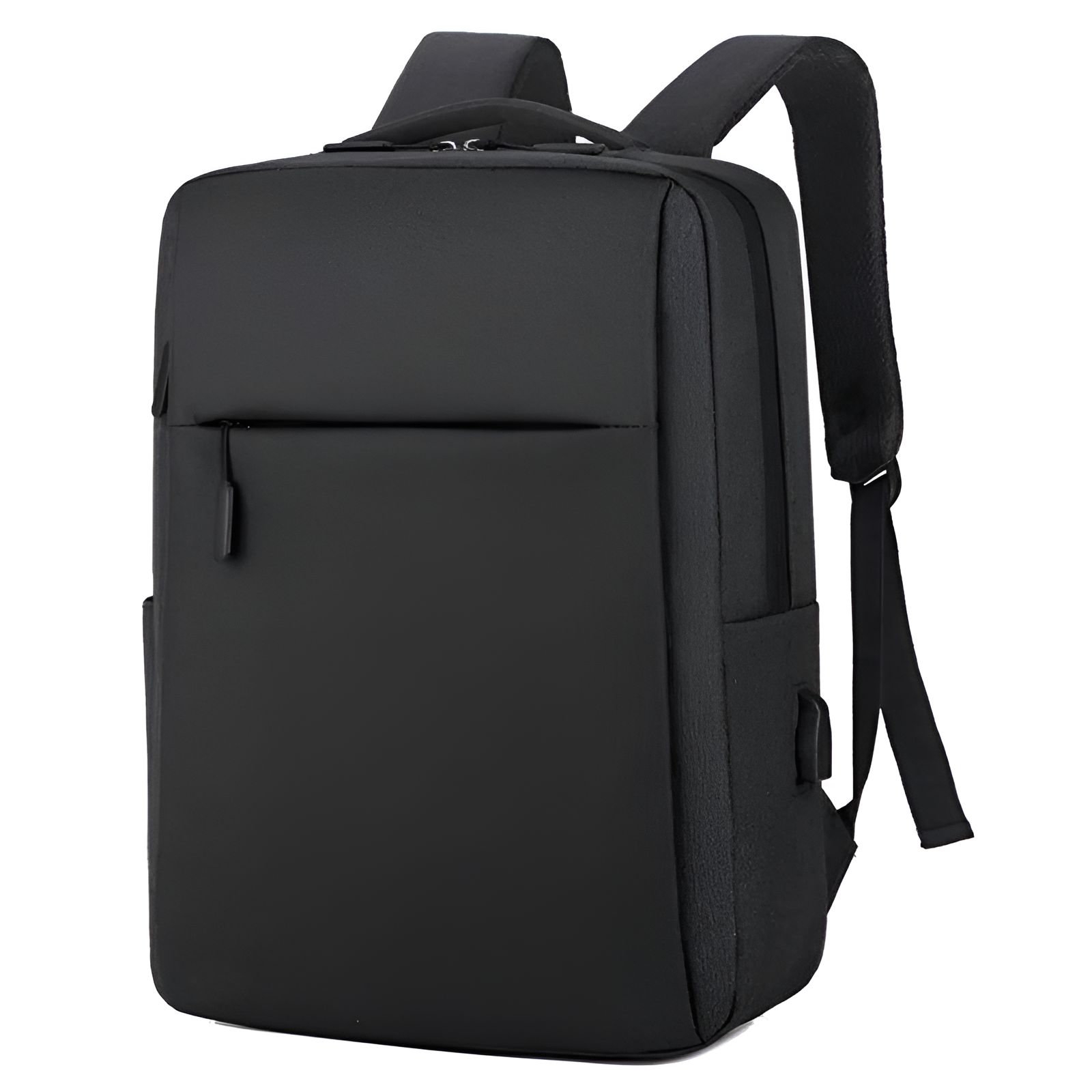 Mochila Escolar Antirrobo Bolsa Casual Para Laptop Carga Usb negra.