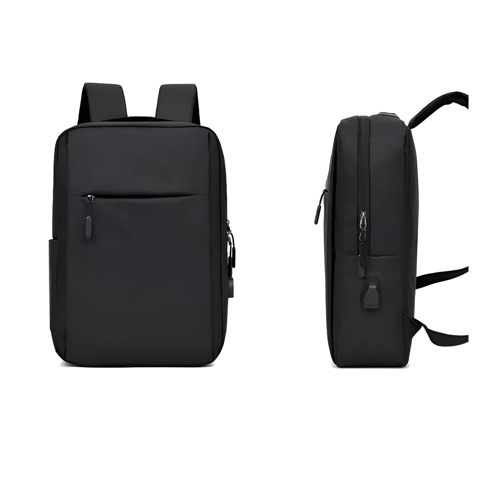 Mochila Escolar Antirrobo Bolsa Casual Para Laptop Carga Usb negra.