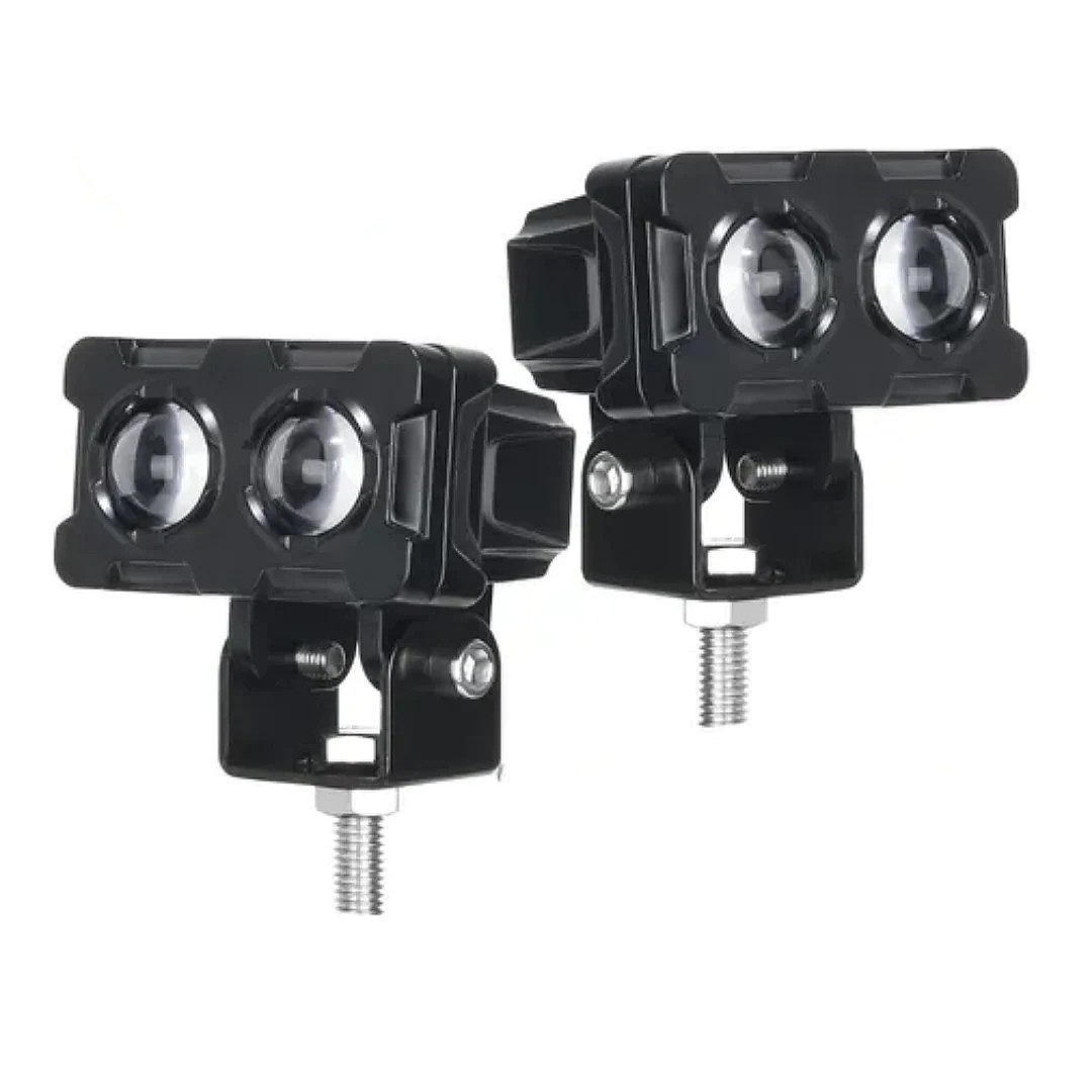 2 Pzs Faros Auxiliares Led Alta/baja Luz 80w Para Auto Moto
