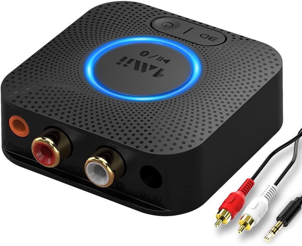 Receptor Bluetooth 5.0 De largo alcance HiFi para Estereo Hogar Salida AUX 3.5mm RCA 