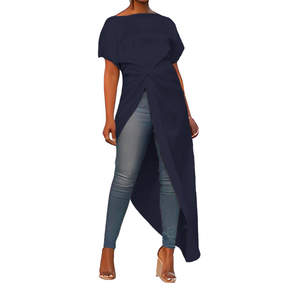 Maxi blusa con nudo en la cadera Xally