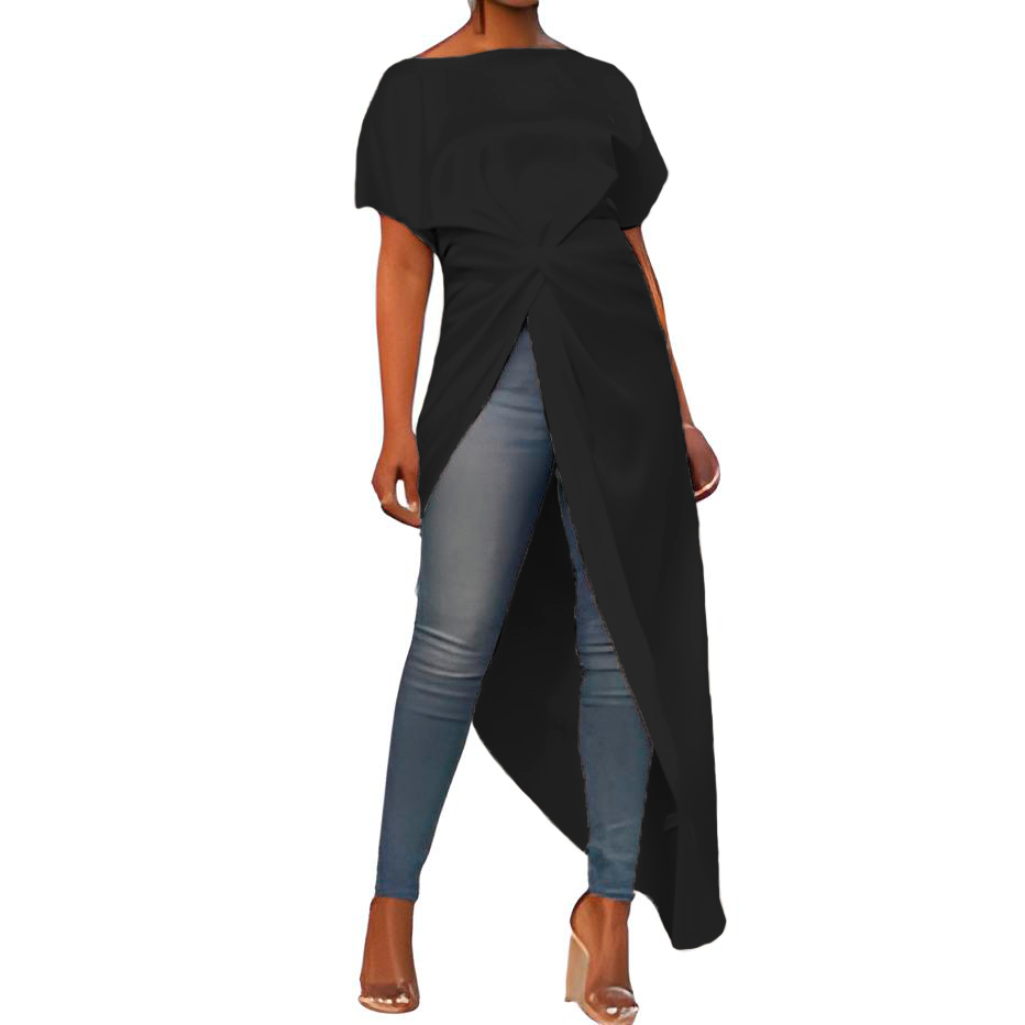 Maxi blusa con nudo en la cadera Xally