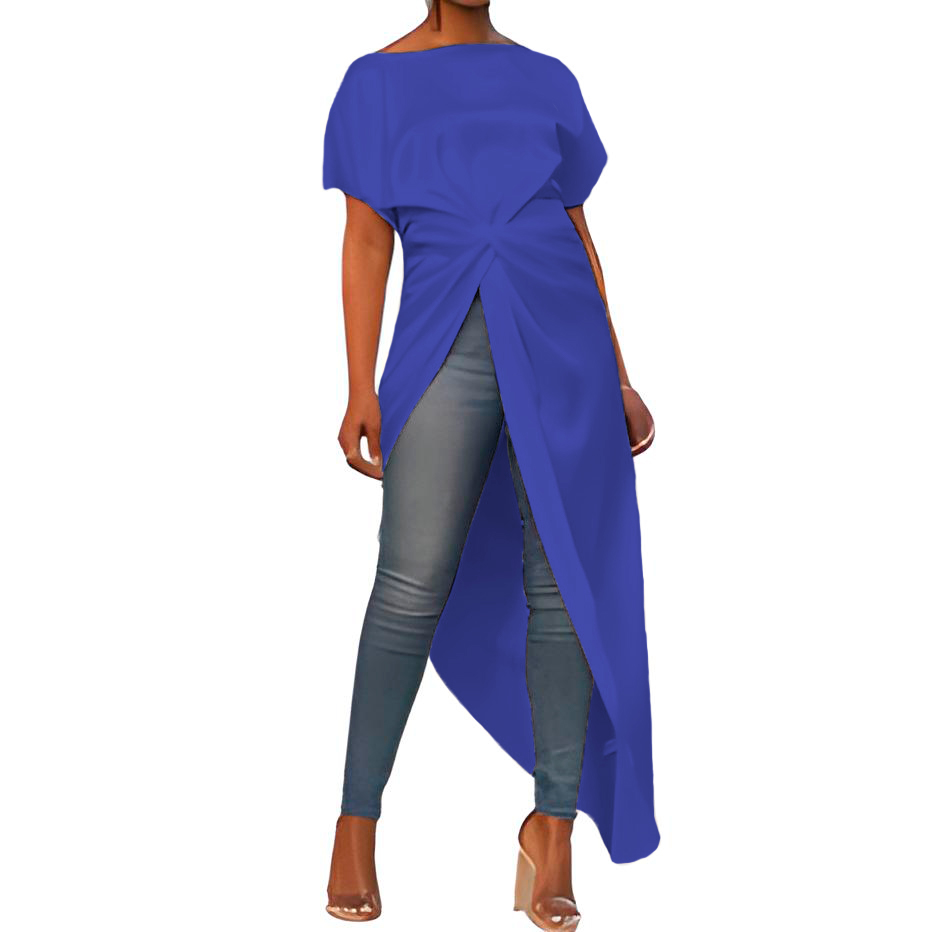 Maxi blusa con nudo en la cadera Xally