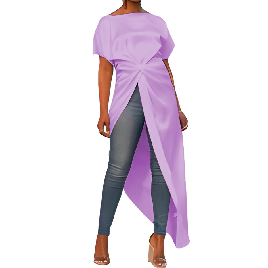Maxi blusa con nudo en la cadera Xally
