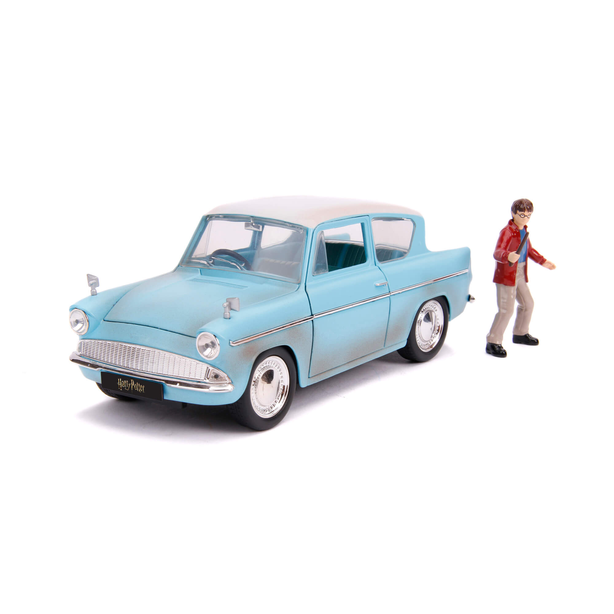 1959 Ford Anglia con Figura Harry Potter Hollywood Rides Jada Toys Escala 1:24
