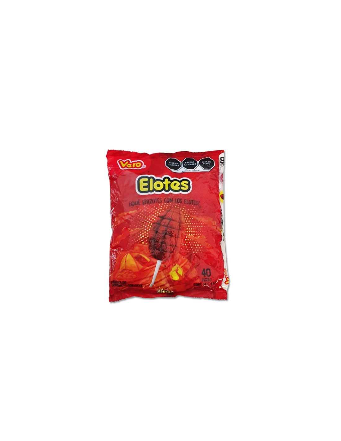 Paleta Caramelo con Chile, Elote Enchilado Vero 40 pzs