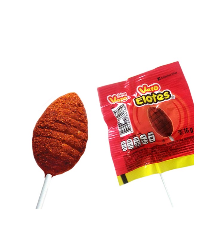 Paleta Caramelo con Chile, Elote Enchilado Vero 40 pzs
