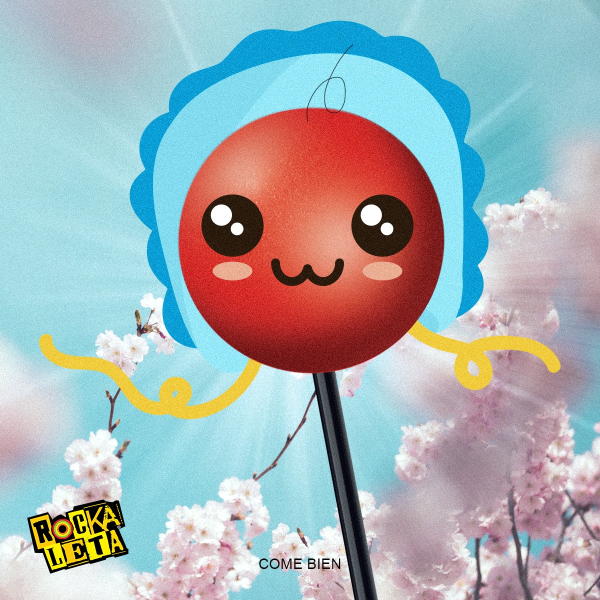 Rockaleta Paleta Enchilada con Goma de Mascar Sonrics 18pzs