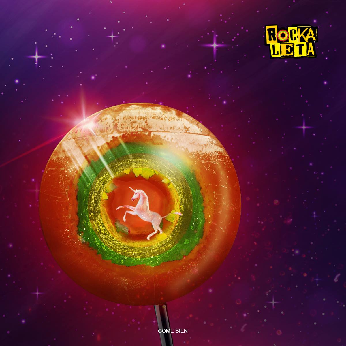 Rockaleta Paleta Enchilada con Goma de Mascar Sonrics 18pzs