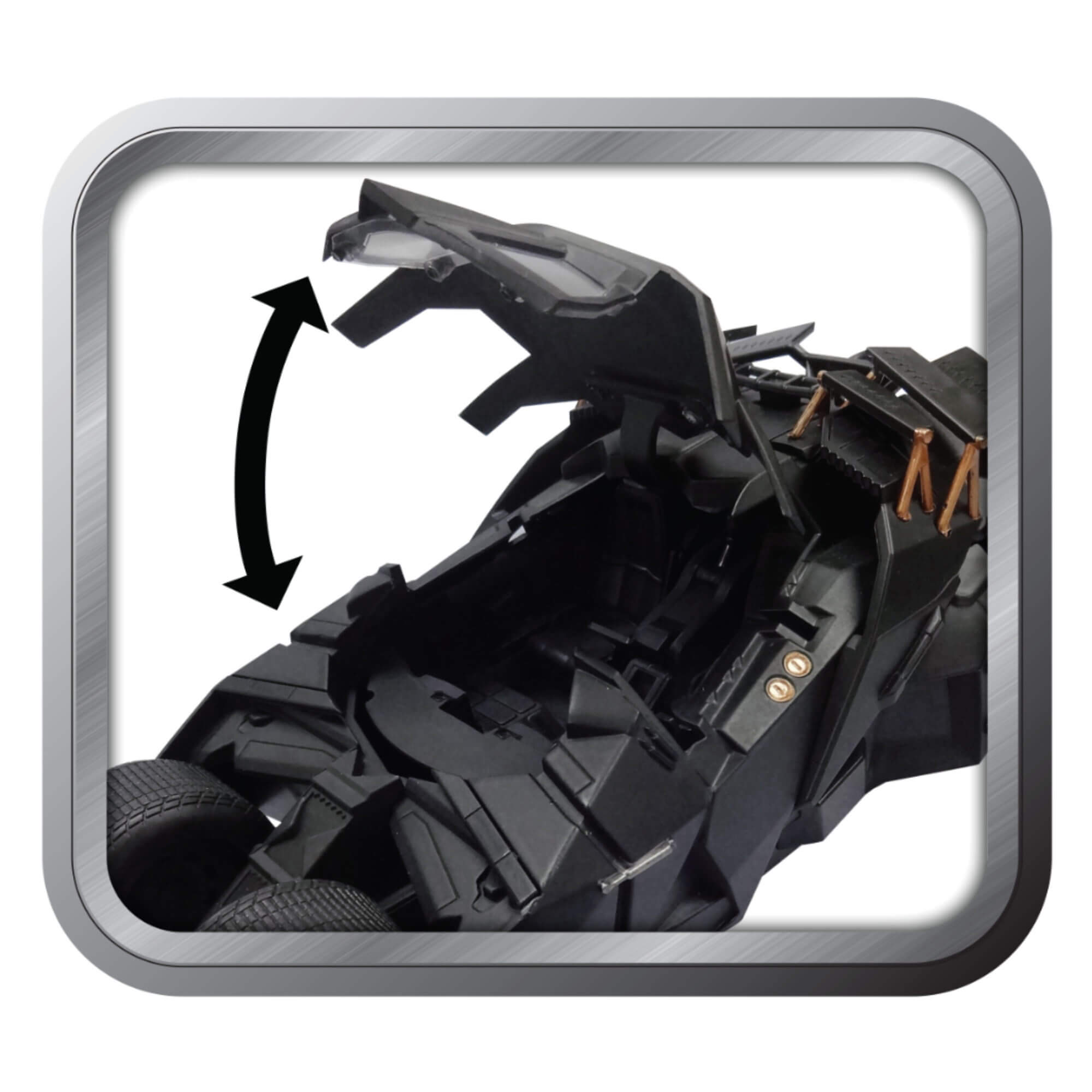 Batimovil Dark Knight con Figura de Batman Tumbler DC Comics Jada Toys Escala 1:24