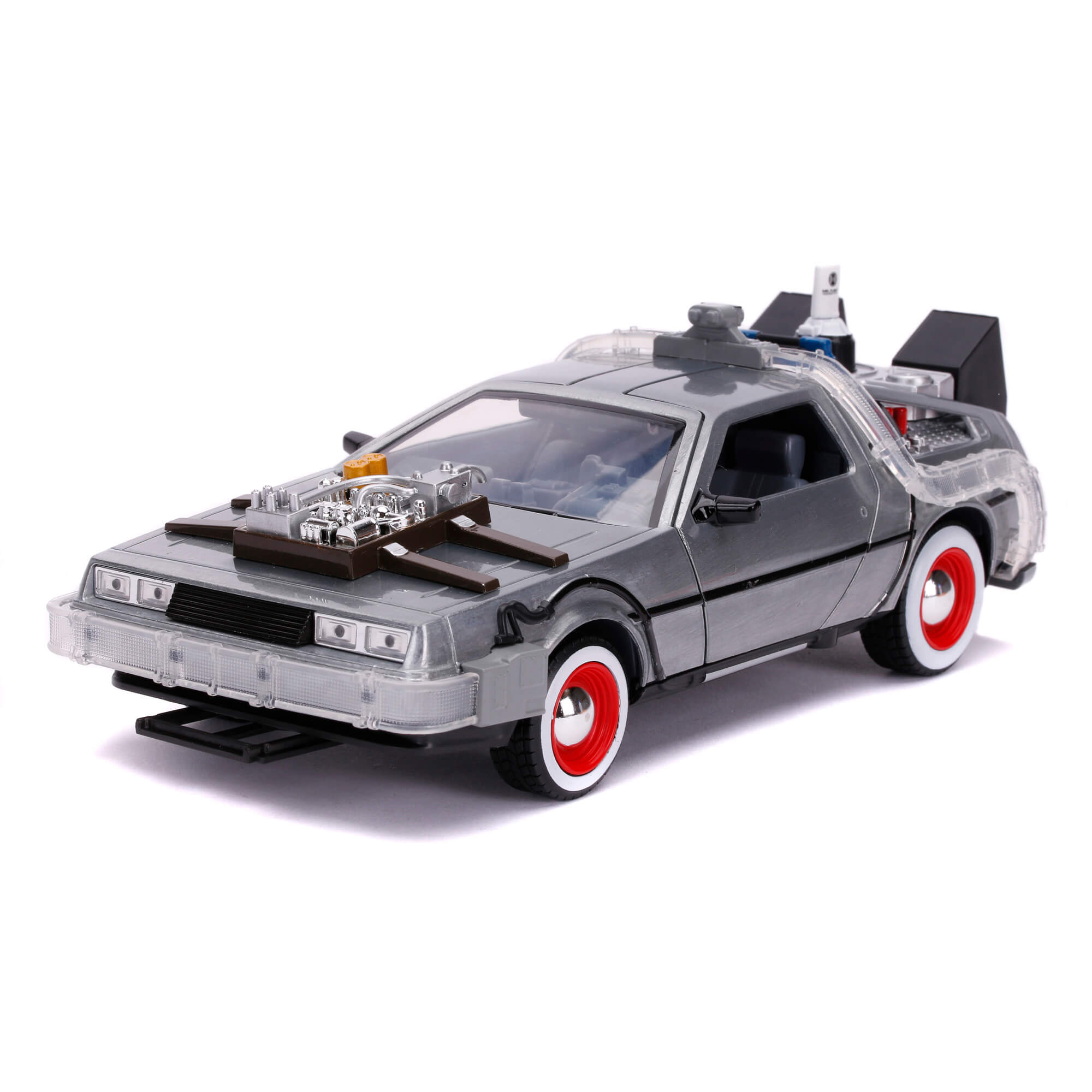 Delorean Time Machine 3 con Luz Volver Al Futuro Back To The Future Jada Toys Escala 1:24
