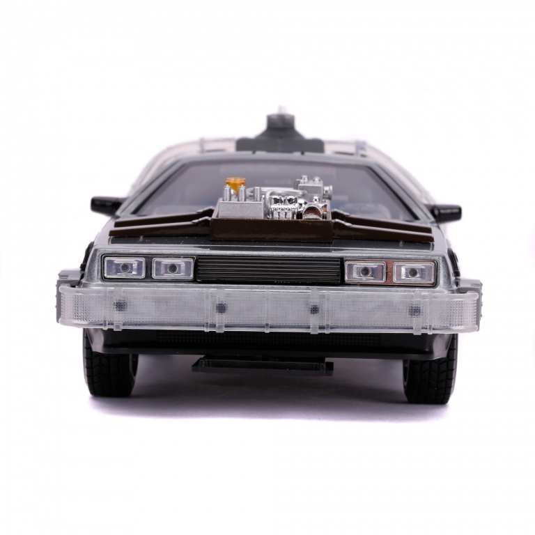 Delorean Time Machine 3 con Luz Volver Al Futuro Back To The Future Jada Toys Escala 1:24