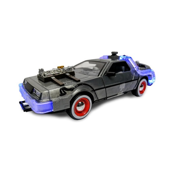 Delorean Time Machine 3 con Luz Volver Al Futuro Back To The Future Jada Toys Escala 1:24