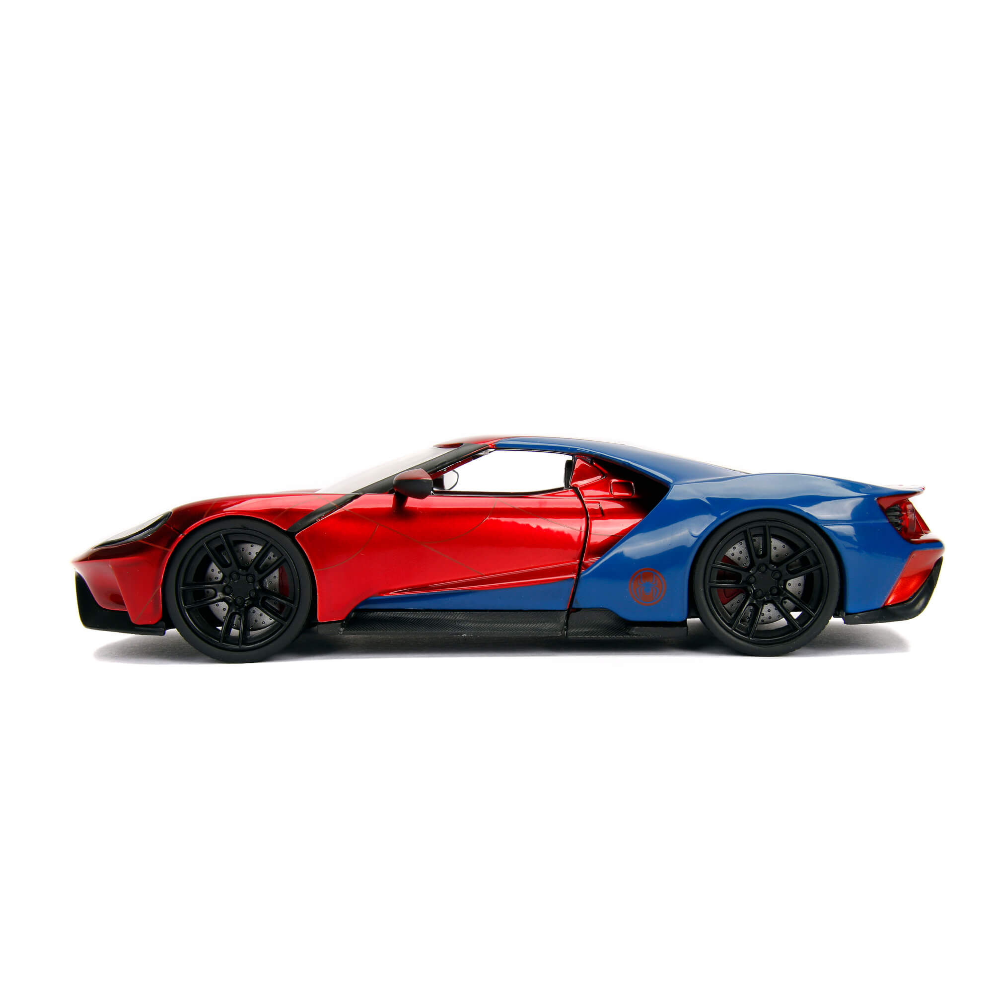 2017 Ford GT con Figura Spider-Man Marvel SPIDERMAN Avengers Jada Toys Escala 1:24