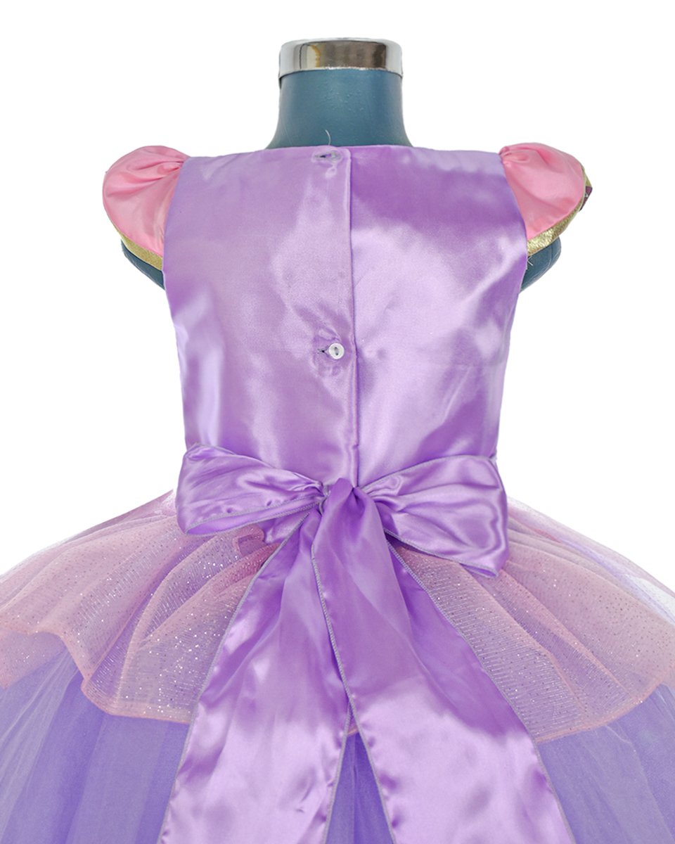 Disfraz Vestido Rapunzel Niña Princesa Enredados Elegante