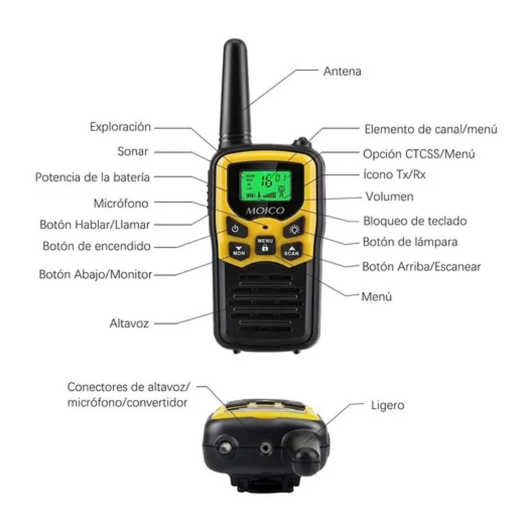 Walkie Talkie 22 Frs Canales