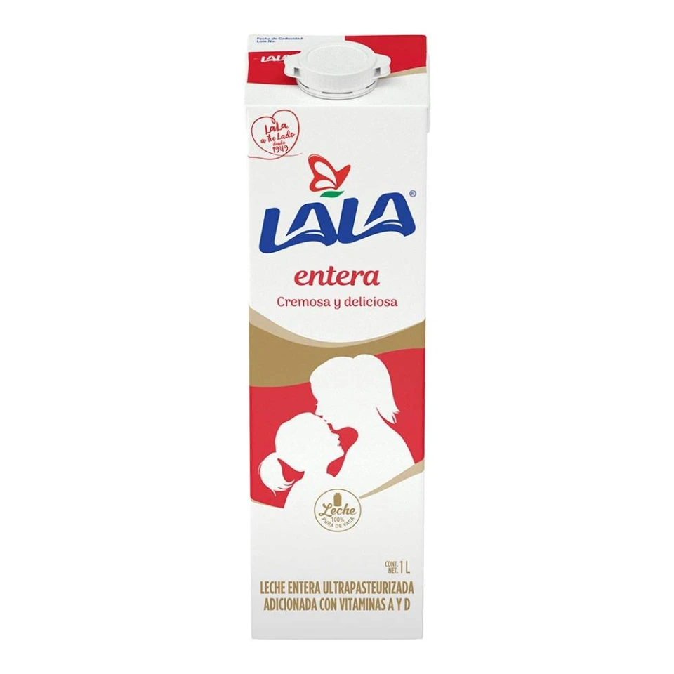 Caja 12 Leche Lala Entera Ultra Pasteurizada