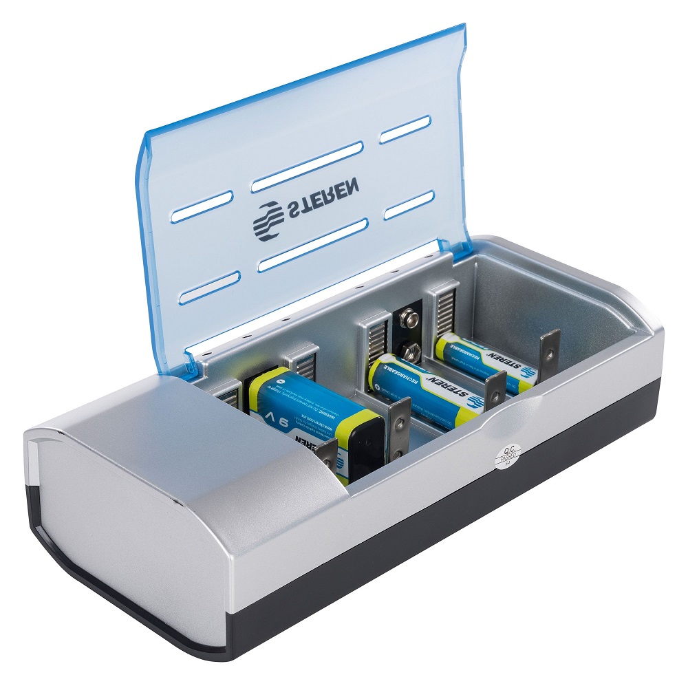 Cargador Universal Pilas Recargables Aa Aaa C D 9v Steren