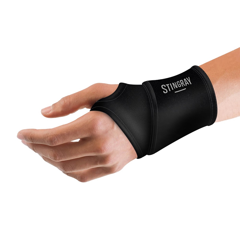 Muñequera Stingray Fitness Sfnmun Correa Adhesiva Negra