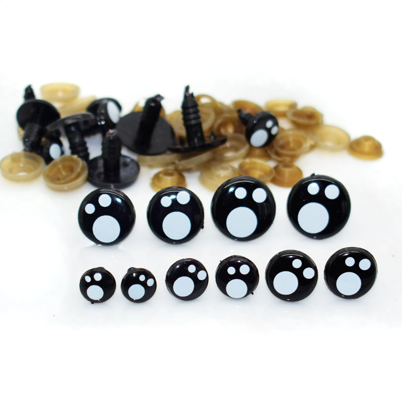 100 pzs Ojos de Seguridad para Amigurumi 8 - 16 mm Ojitos Kawaii