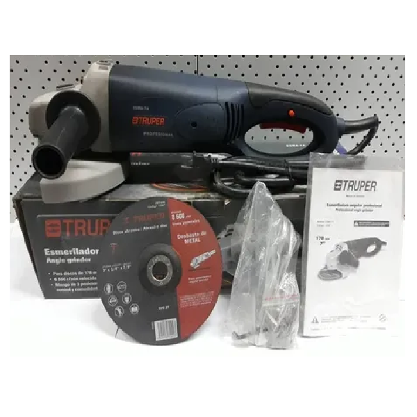 Esmeriladora Angular 7", 6500 rpm, 2200W, TRUPER modelo: ESMA - 7A