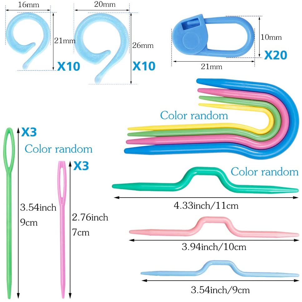 Paquete de Separadores de Puntos Para Tejer Crochet Agujas. Diferentes Modelos