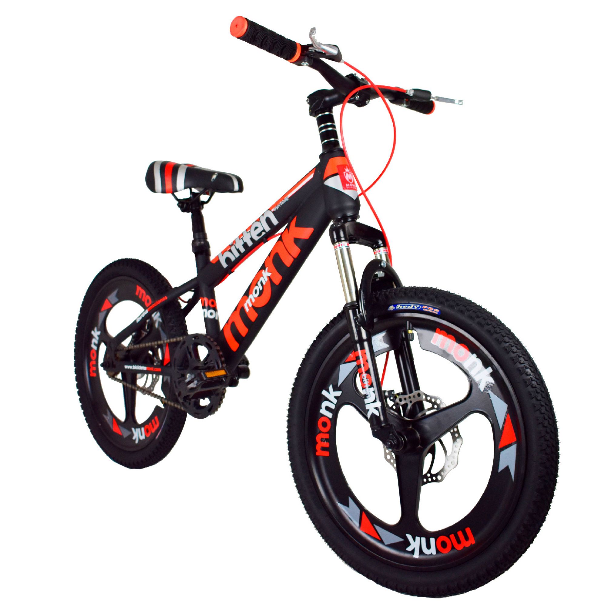 Bicicleta Rodada 20 Para Niño Monk Bitten Rojo