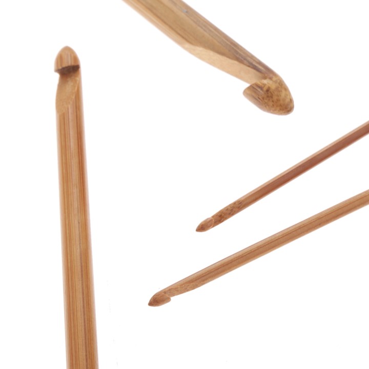 Set de Agujas Tunecinas Dobles de Bambu