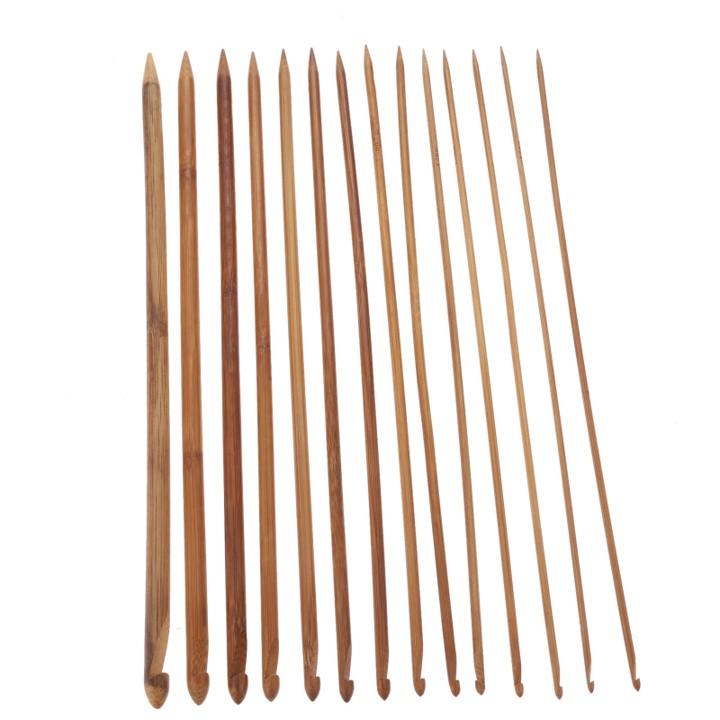 Set de Agujas Tunecinas Dobles de Bambu