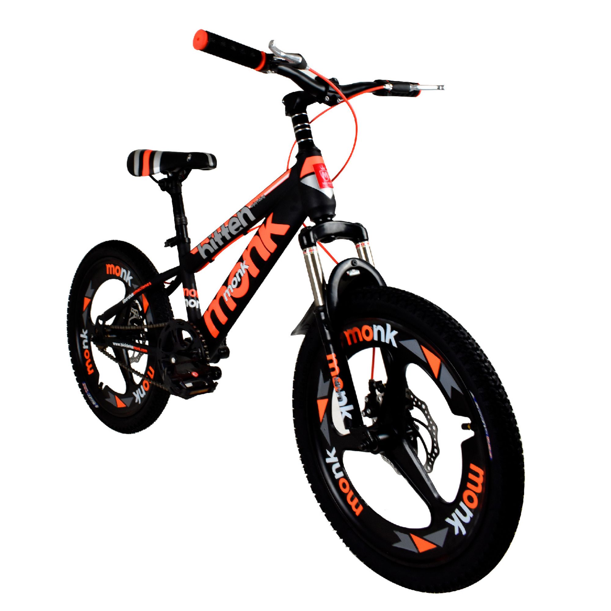 Bicicleta Rodada 20 Para Niño Monk Bitten Naranja