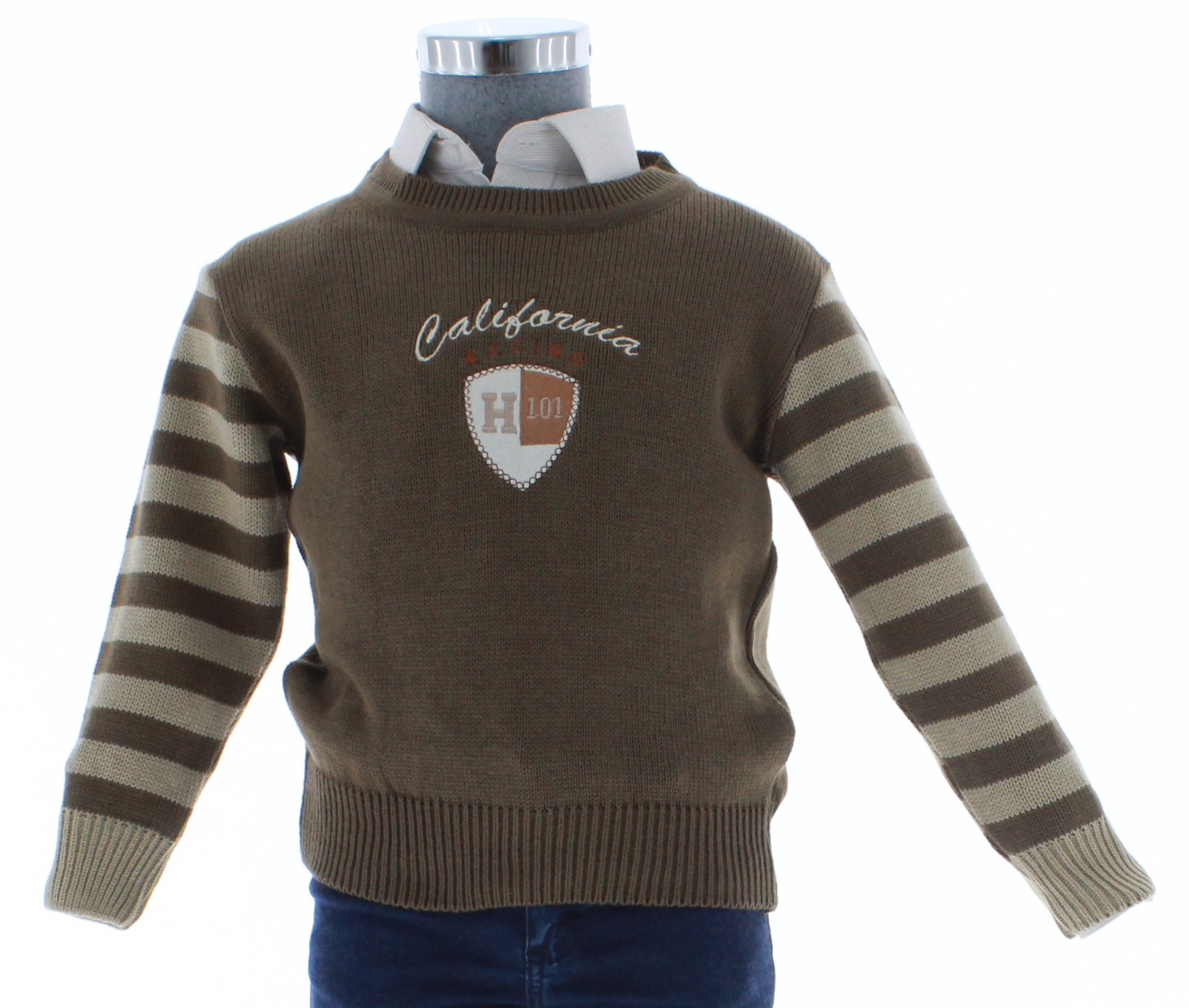 Sueter Café Niño Tejido 2405 1 a 10 Años.