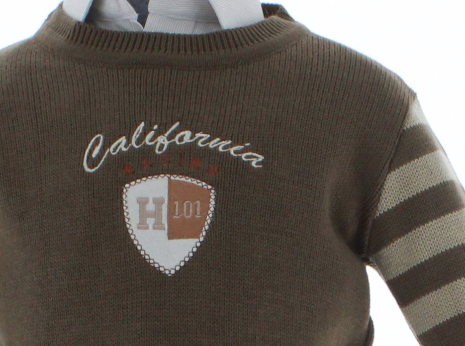 Sueter Café Niño Tejido 2405 1 a 10 Años.