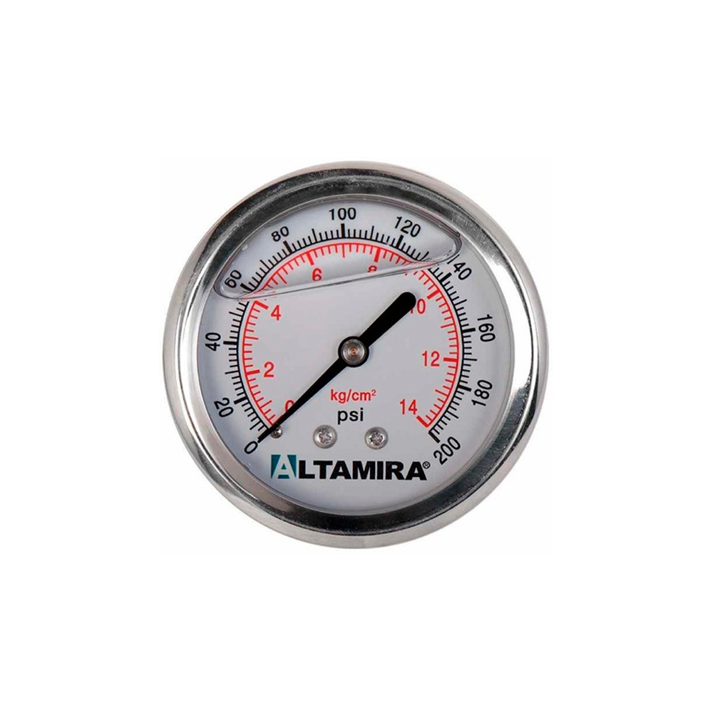 Manómetro de Glicerina 200 Psi Altamira