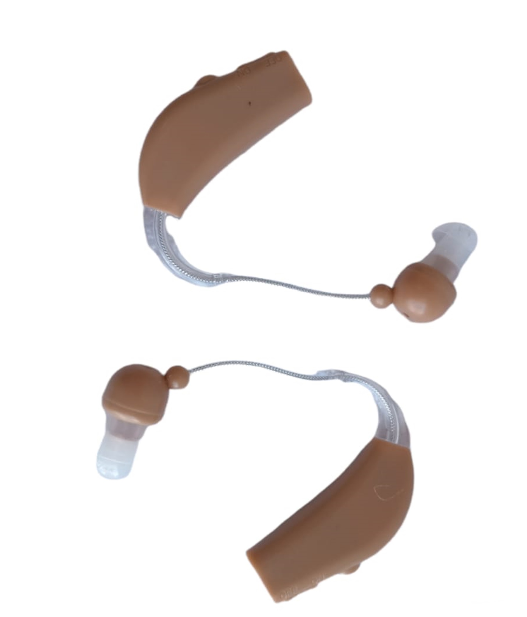  Audifono Amplificador Aparato Para  Sordera Auditivo Adulto Recargables beige SEROUNDER Mod.100A 2 PZAS