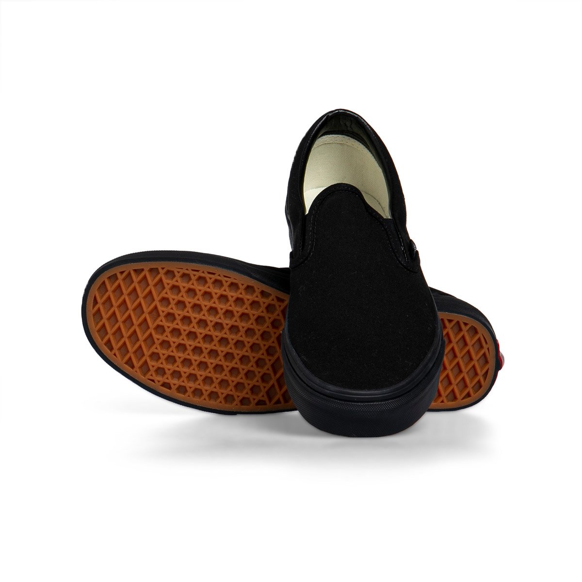 Vans slip on online negros