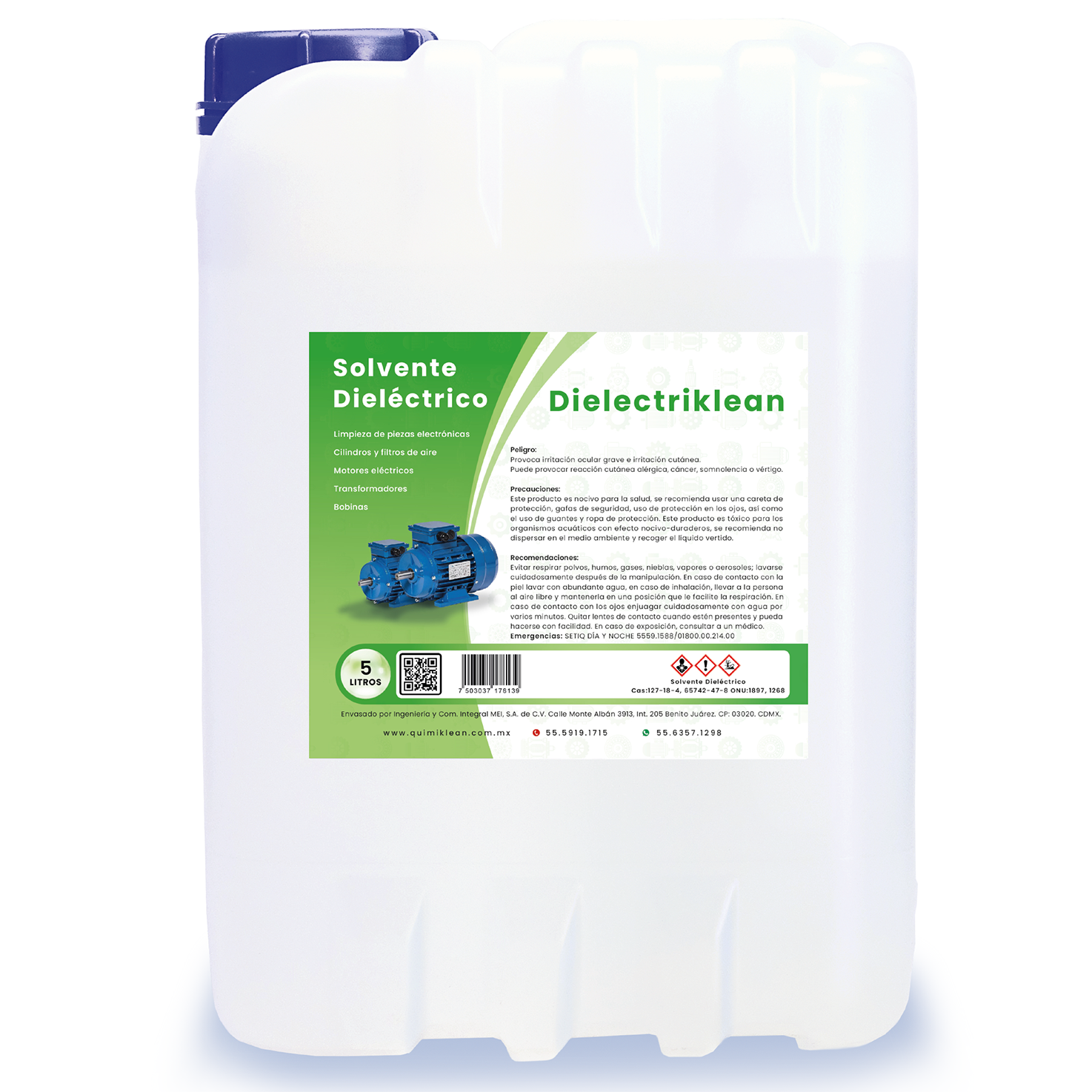 Limpiador Solvente Dieléctrico 5 Litros